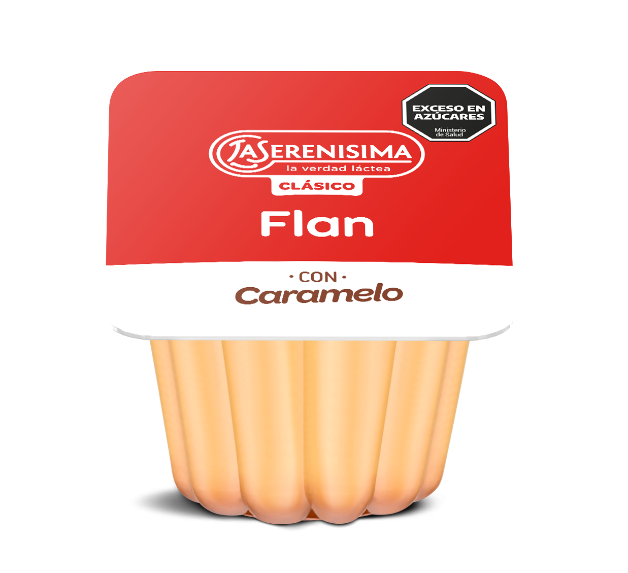 La Serenísima Clásica Flan con caramelo